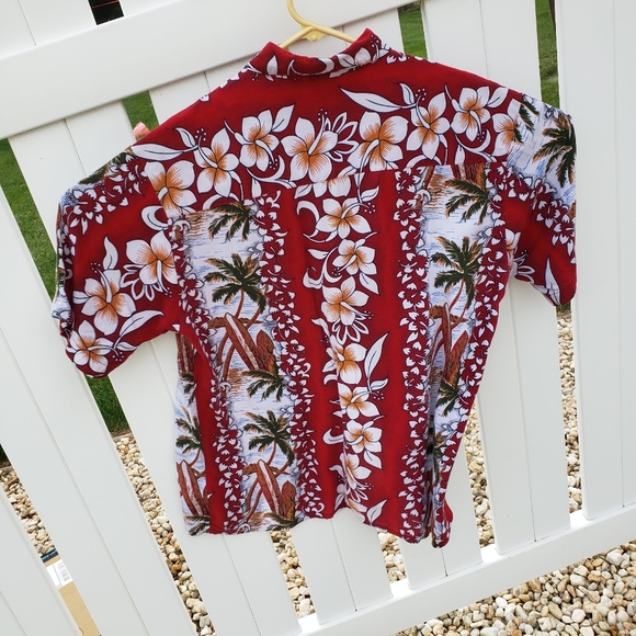 💋3/$20 SALE!💋Puritan Tropical Hawaiian Button Down - Picture 4 of 6